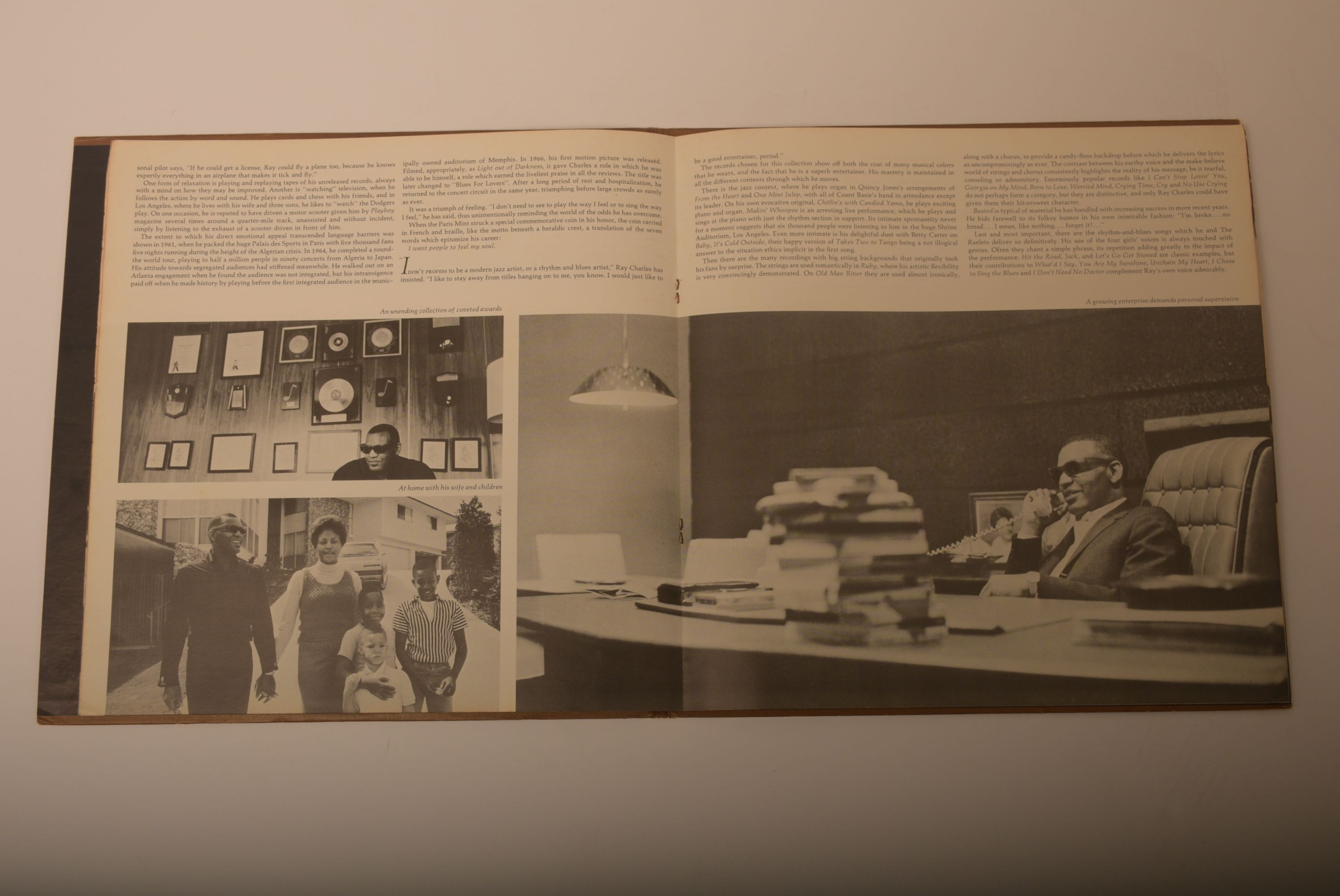 Collection of Ray Charles Vinyl Records