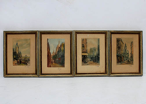 Collection of Le Garf and Victor Valery Color Etchings