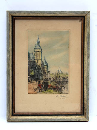 Collection of Le Garf and Victor Valery Color Etchings