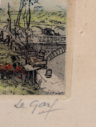 Collection of Le Garf and Victor Valery Color Etchings
