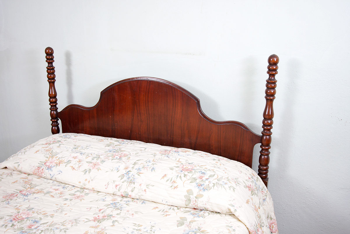 Queen Anne Four Poster Cherry Stain  Bed