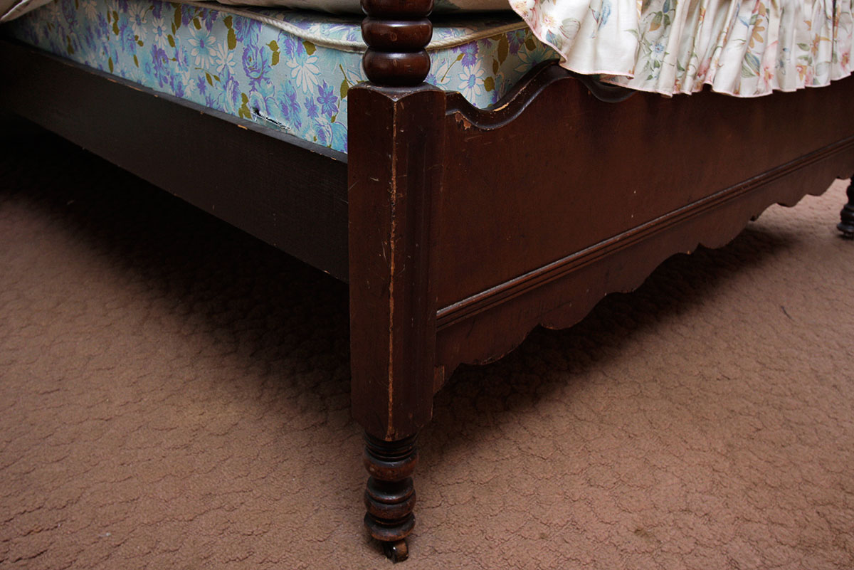 Queen Anne Four Poster Cherry Stain  Bed