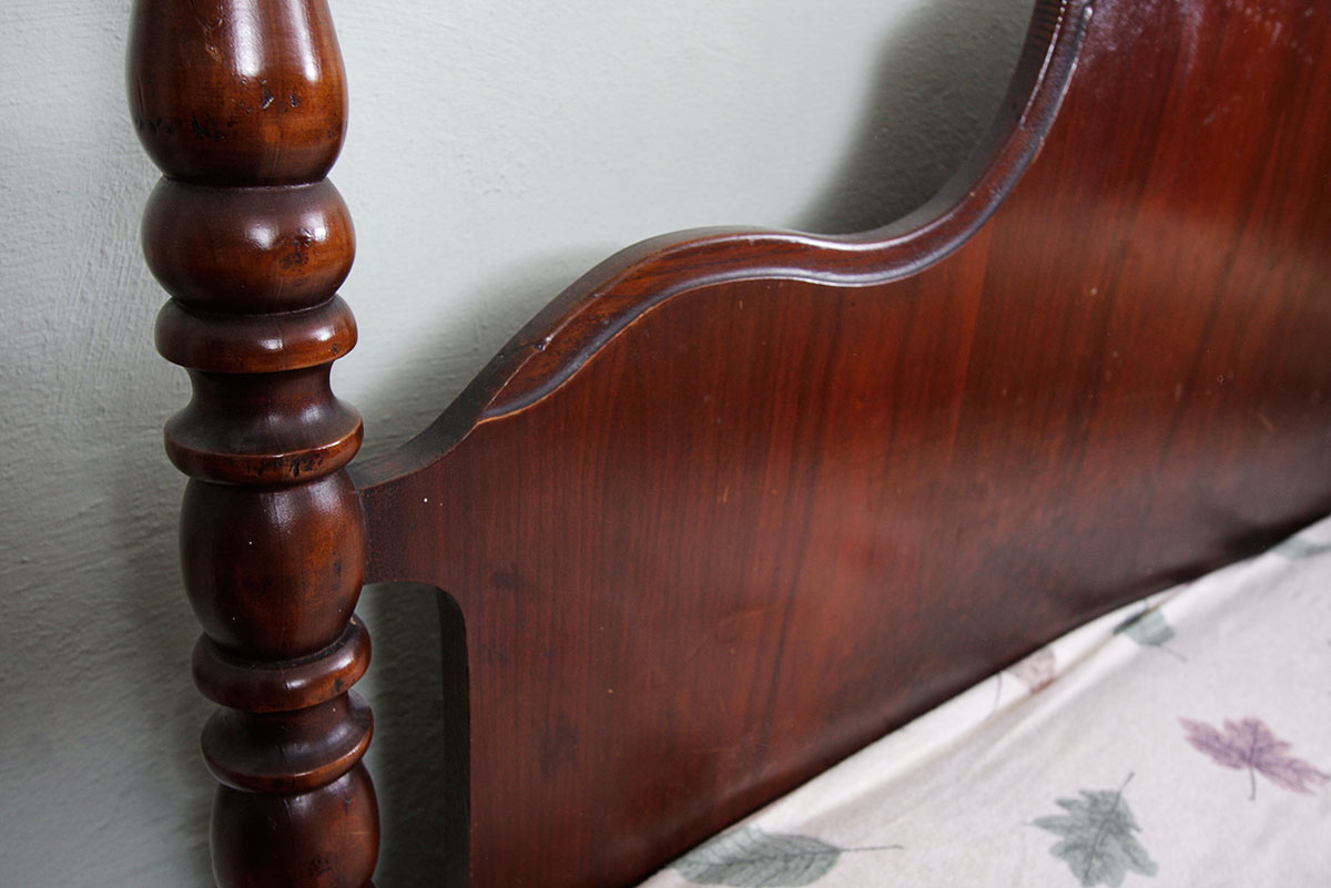 Queen Anne Four Poster Cherry Stain  Bed