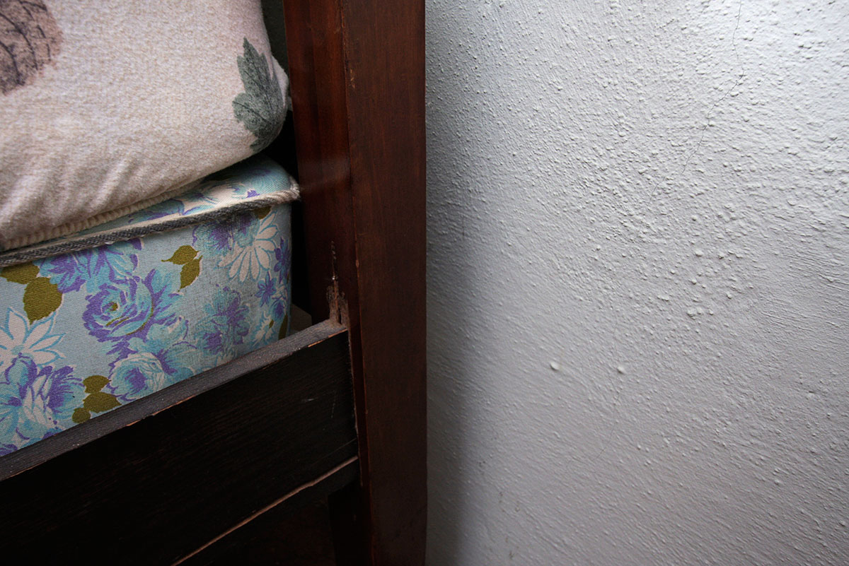 Queen Anne Four Poster Cherry Stain  Bed