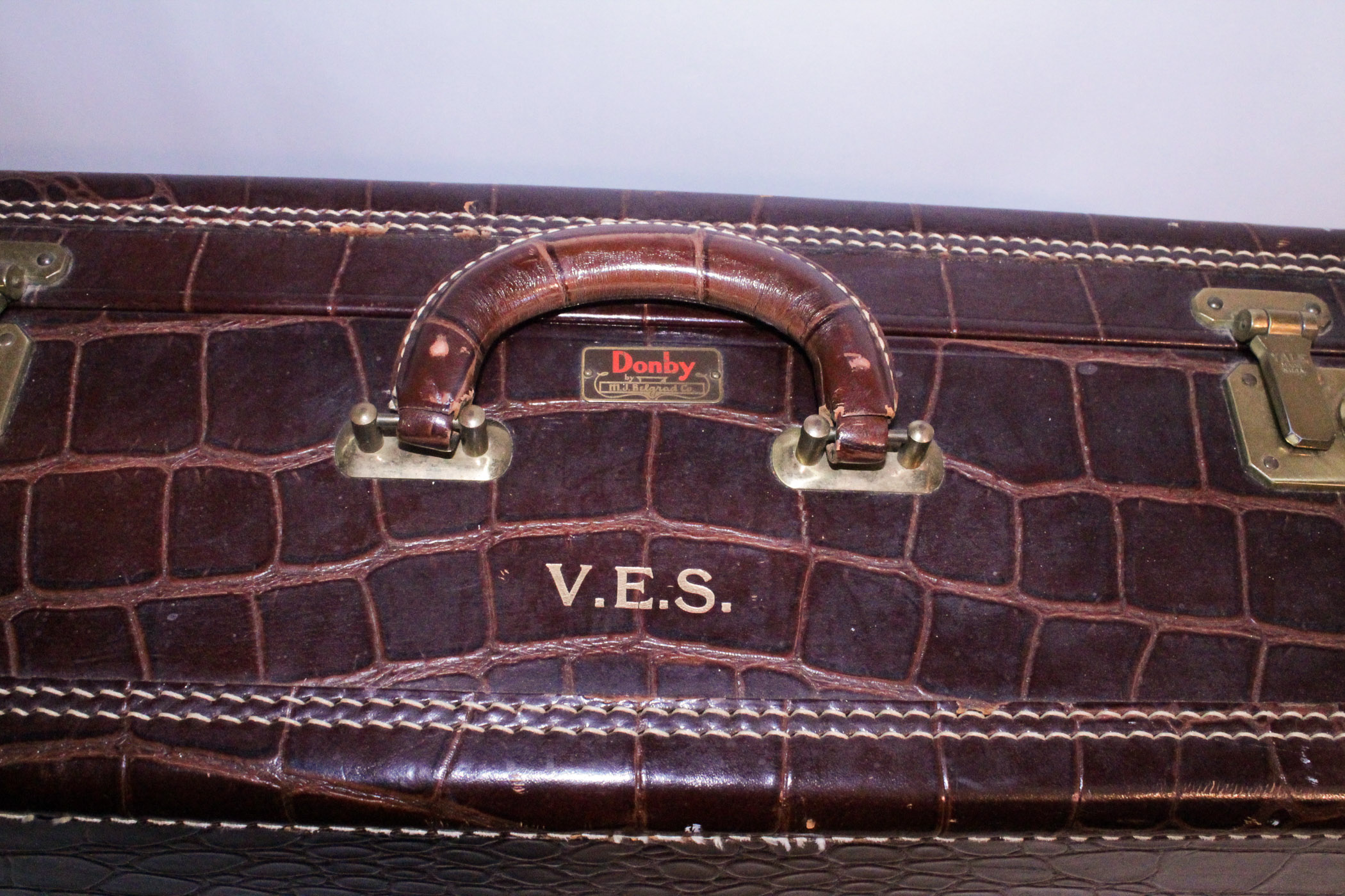 Vintage Donby Leather Suitcase