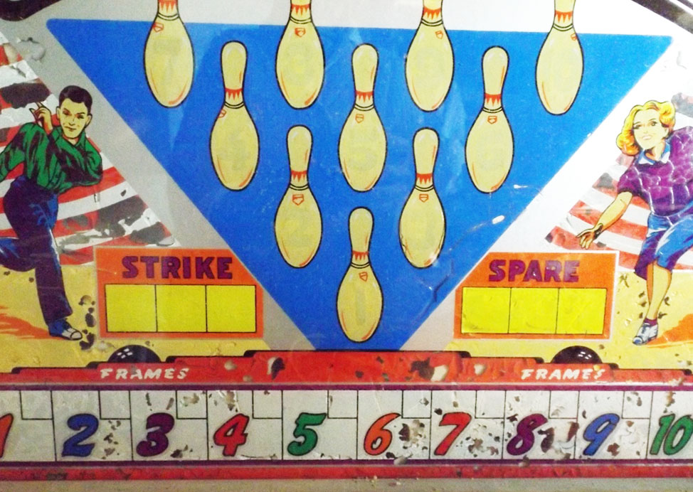 Vintage United's Super "Shuffle Alley" Bowling Game