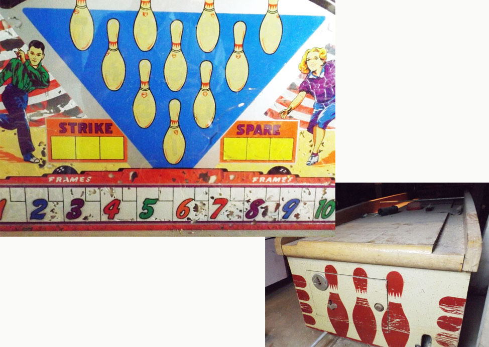 Vintage United's Super "Shuffle Alley" Bowling Game
