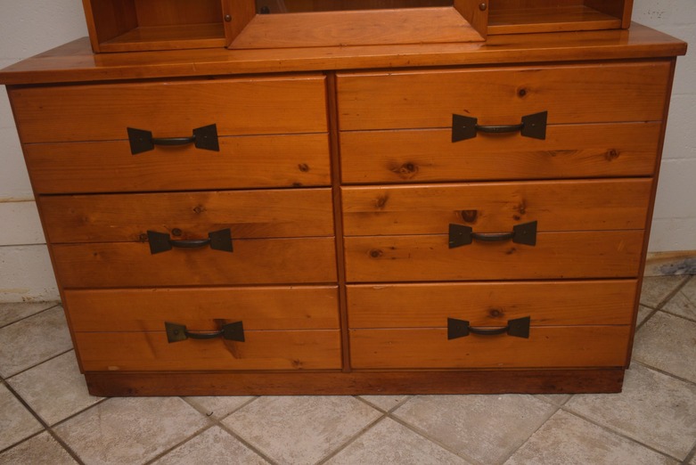 Habitant Knotty Pine Furniture Hutch