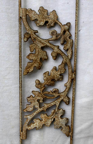 Shabby Chic Wrought Iron Gate Headboard