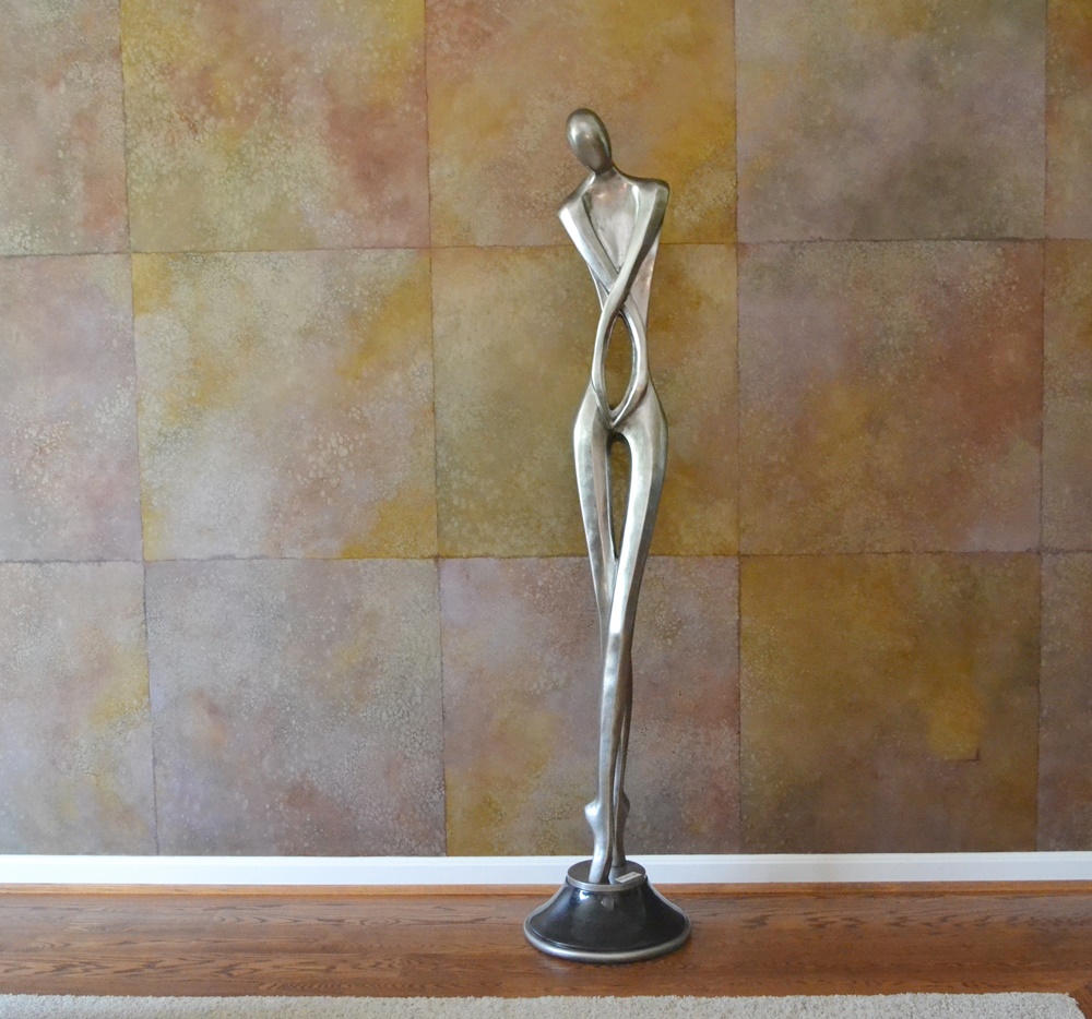 "Essence Of Being II" Modern Male Floor Sculpture By Artmax