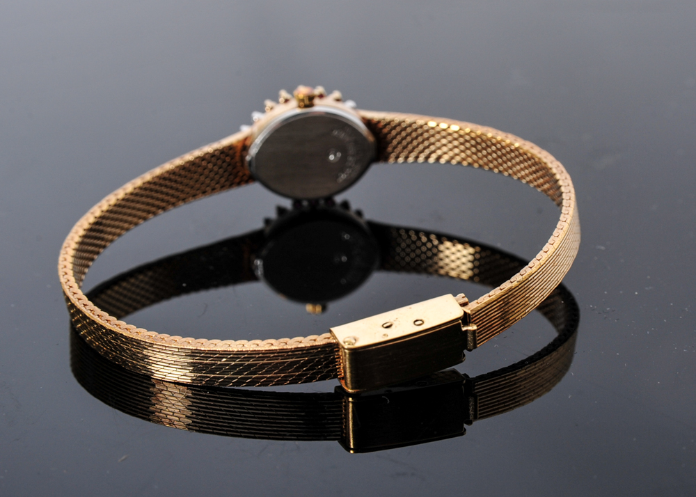 Vintage Ruby and Diamond Italian Deauville Watch