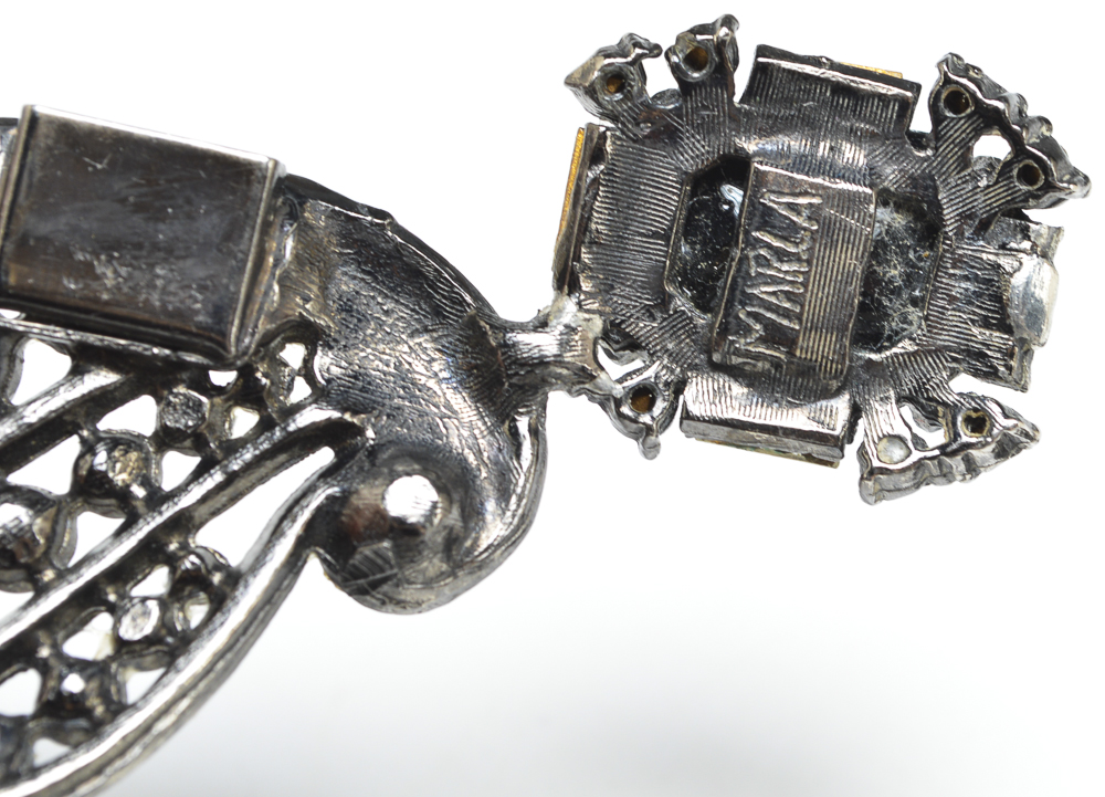 Vintage Marla Black Faceted Glass Choker