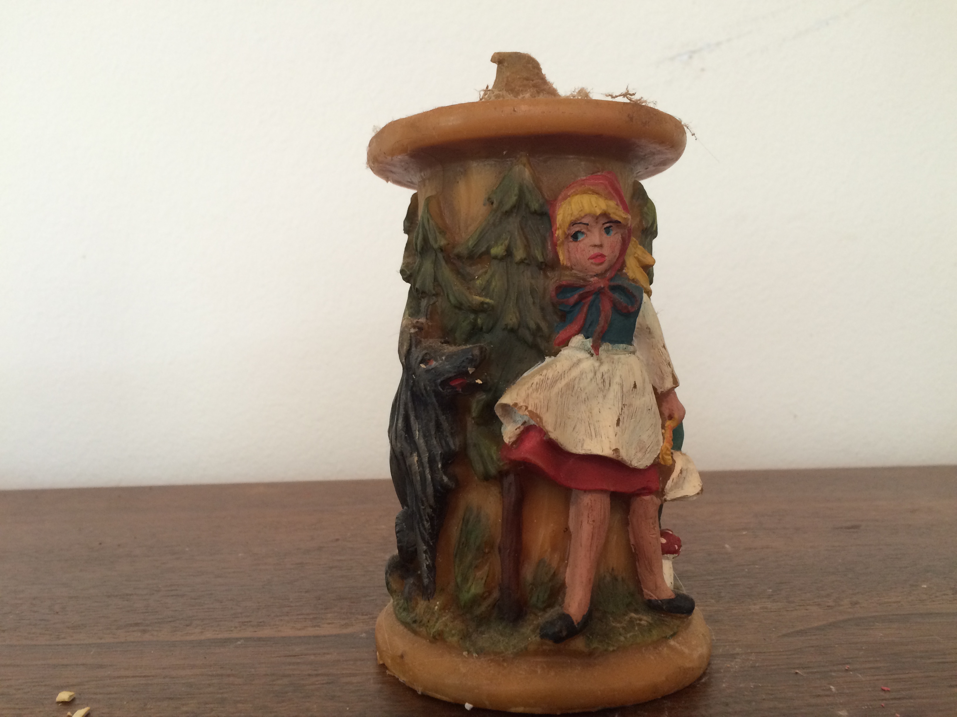 Vintage Handmade German Candle