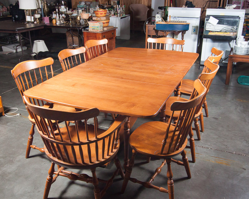 S. Bent and Bros. Maple Dining Room Set