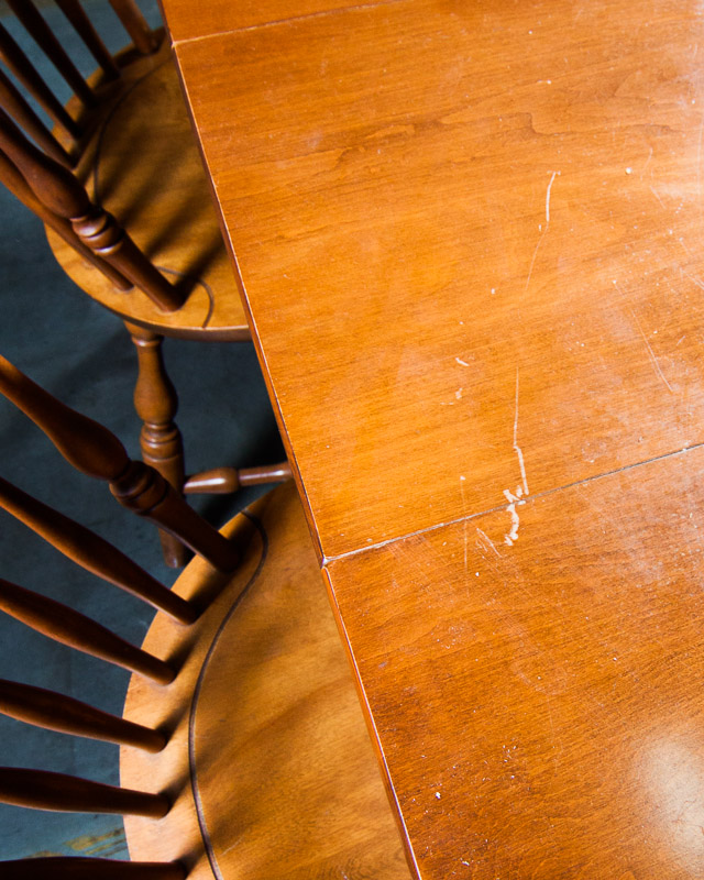 S. Bent and Bros. Maple Dining Room Set