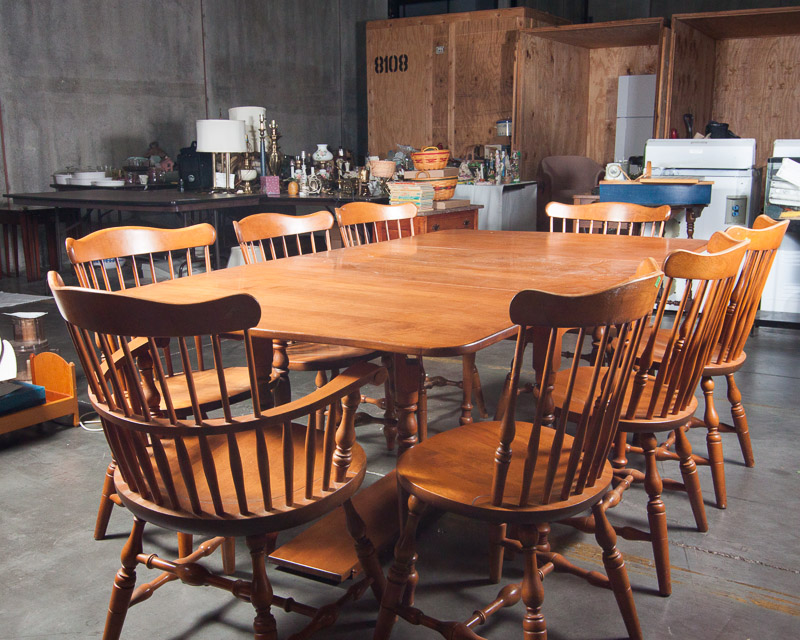 S. Bent and Bros. Maple Dining Room Set