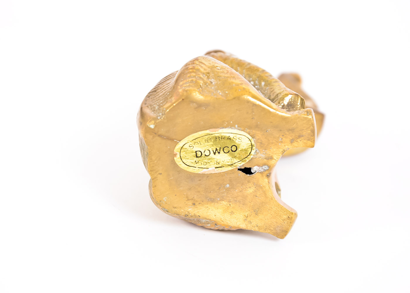 Collection of Brass Elephant Figurines and Place Card Holders