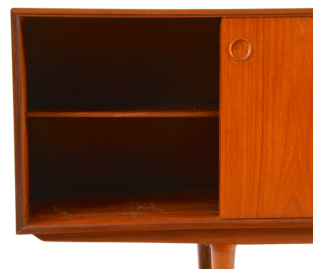 Danish Modern Credenza with Bookshelf