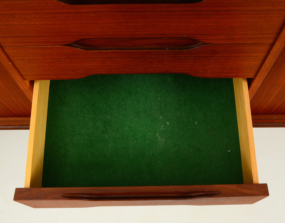 Danish Modern Credenza with Bookshelf