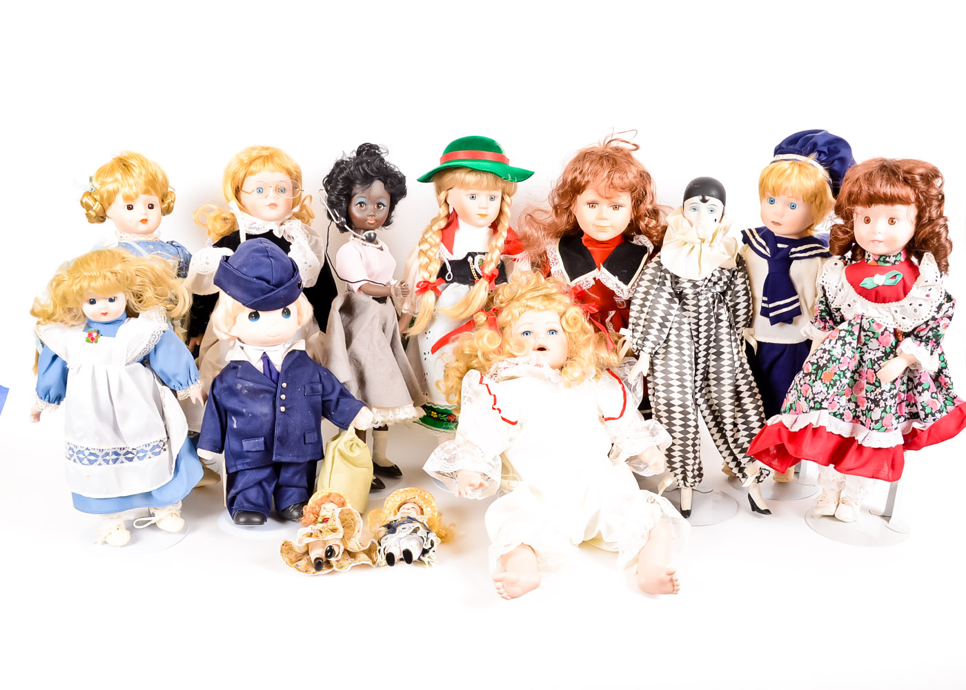 Collection of Dolls, Mostly Porcelain