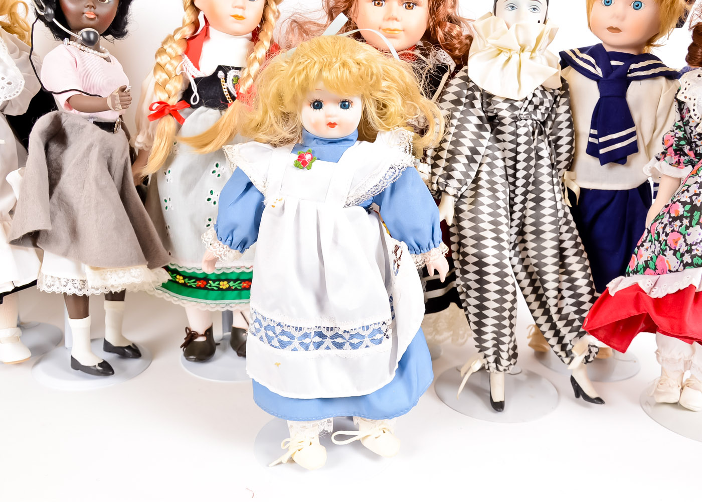 Collection of Dolls, Mostly Porcelain