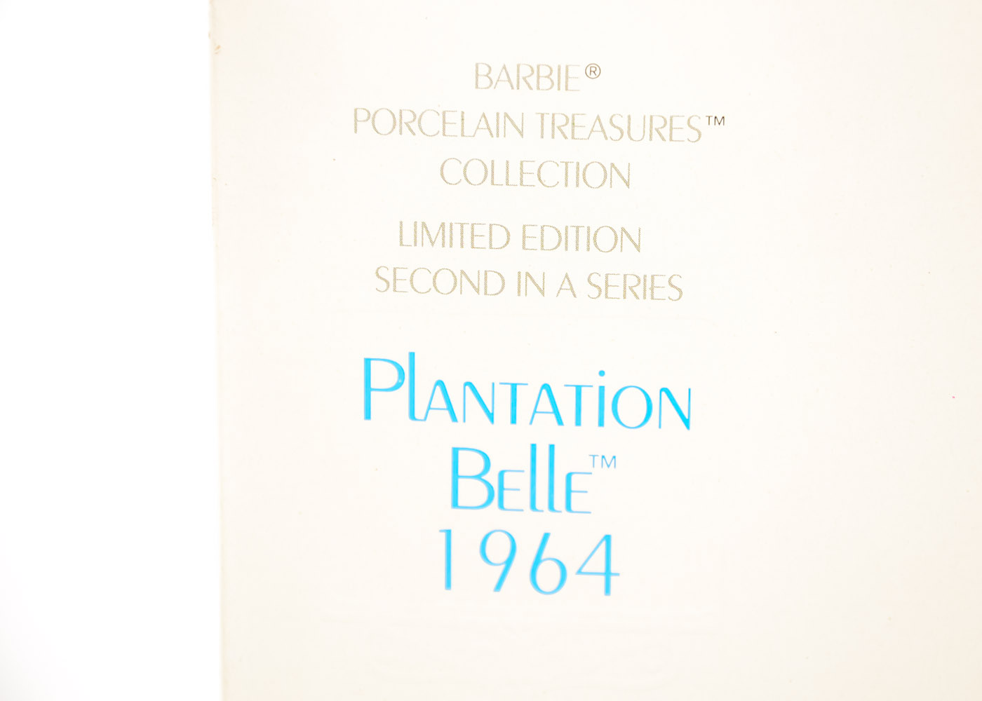 Plantation Belle Barbie in Porcelain
