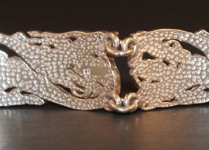 Sterling Dragon Link Bracelet