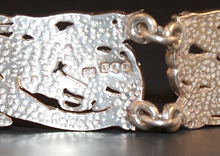 Sterling Dragon Link Bracelet