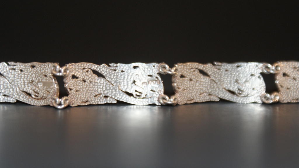 Sterling Dragon Link Bracelet