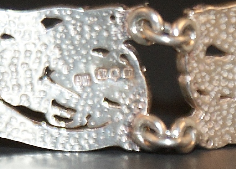 Sterling Dragon Link Bracelet