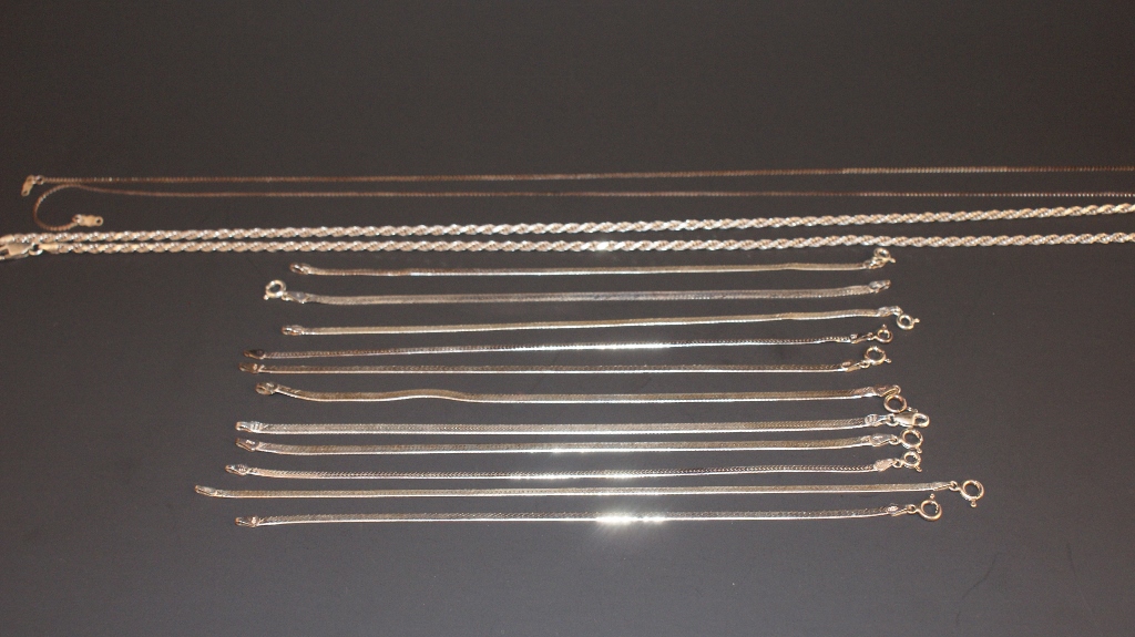 Group of Sterling Necklaces and Bracelets