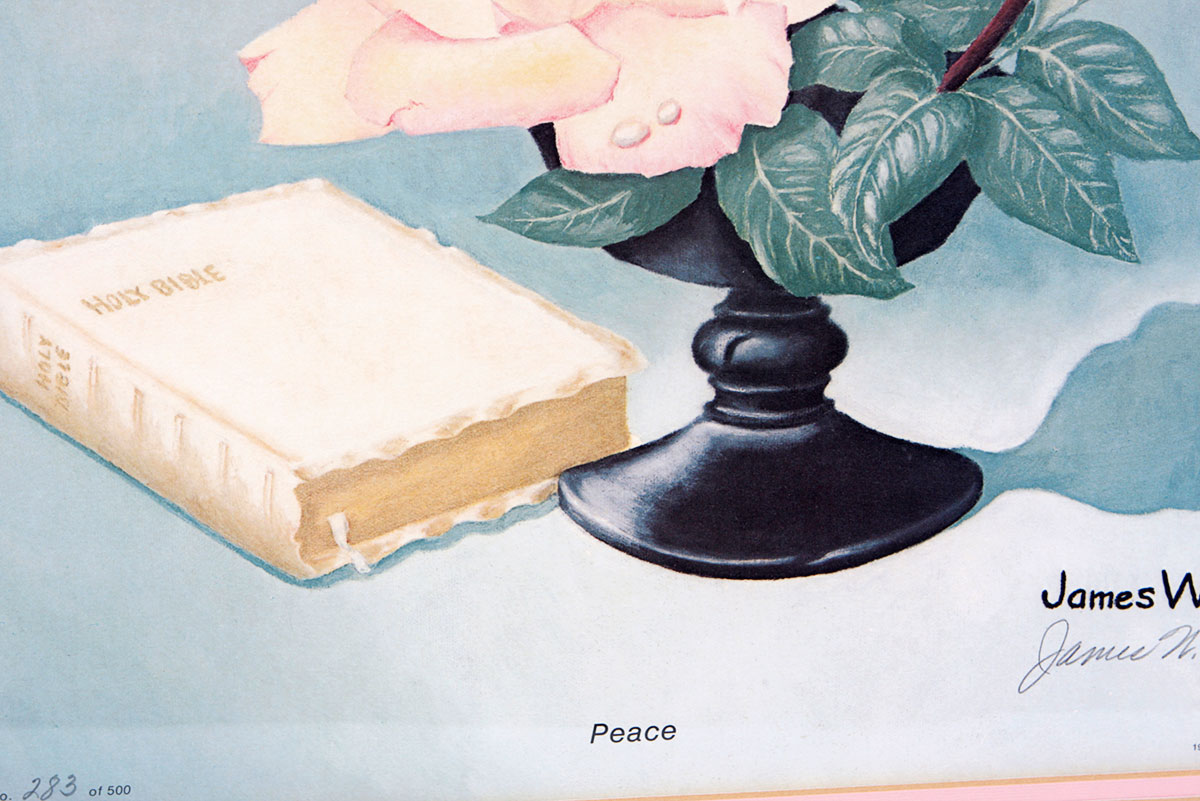 Two Framed James W. Hicks Offset Lithographs