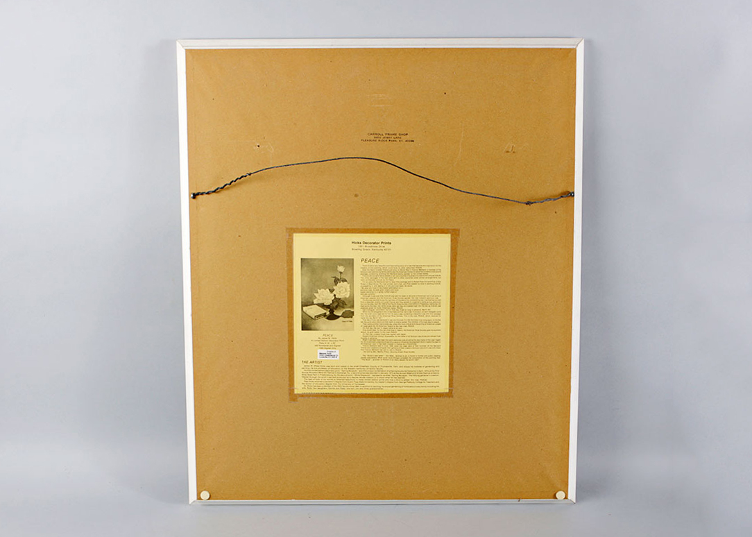 Two Framed James W. Hicks Offset Lithographs