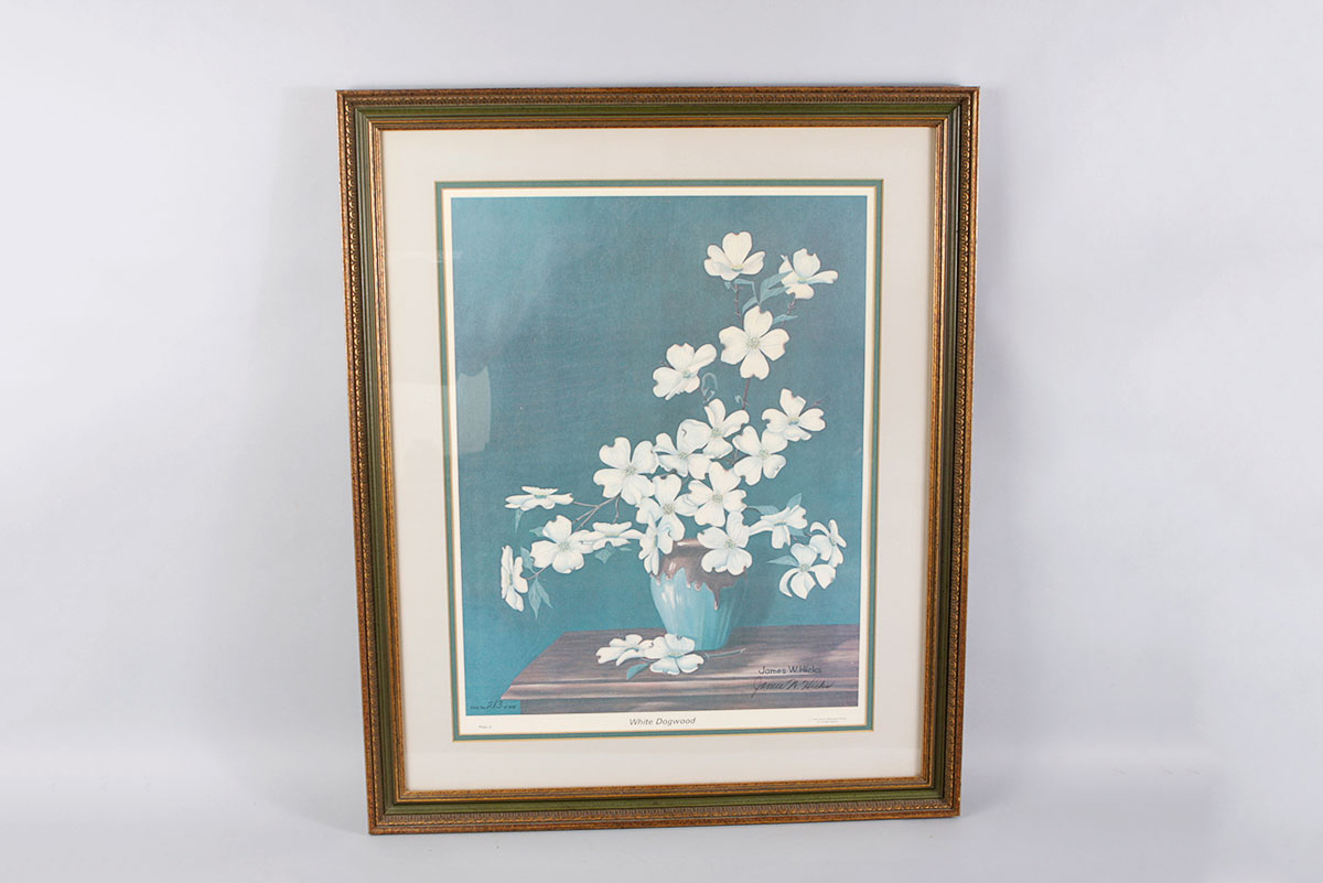 Two Framed James W. Hicks Offset Lithographs