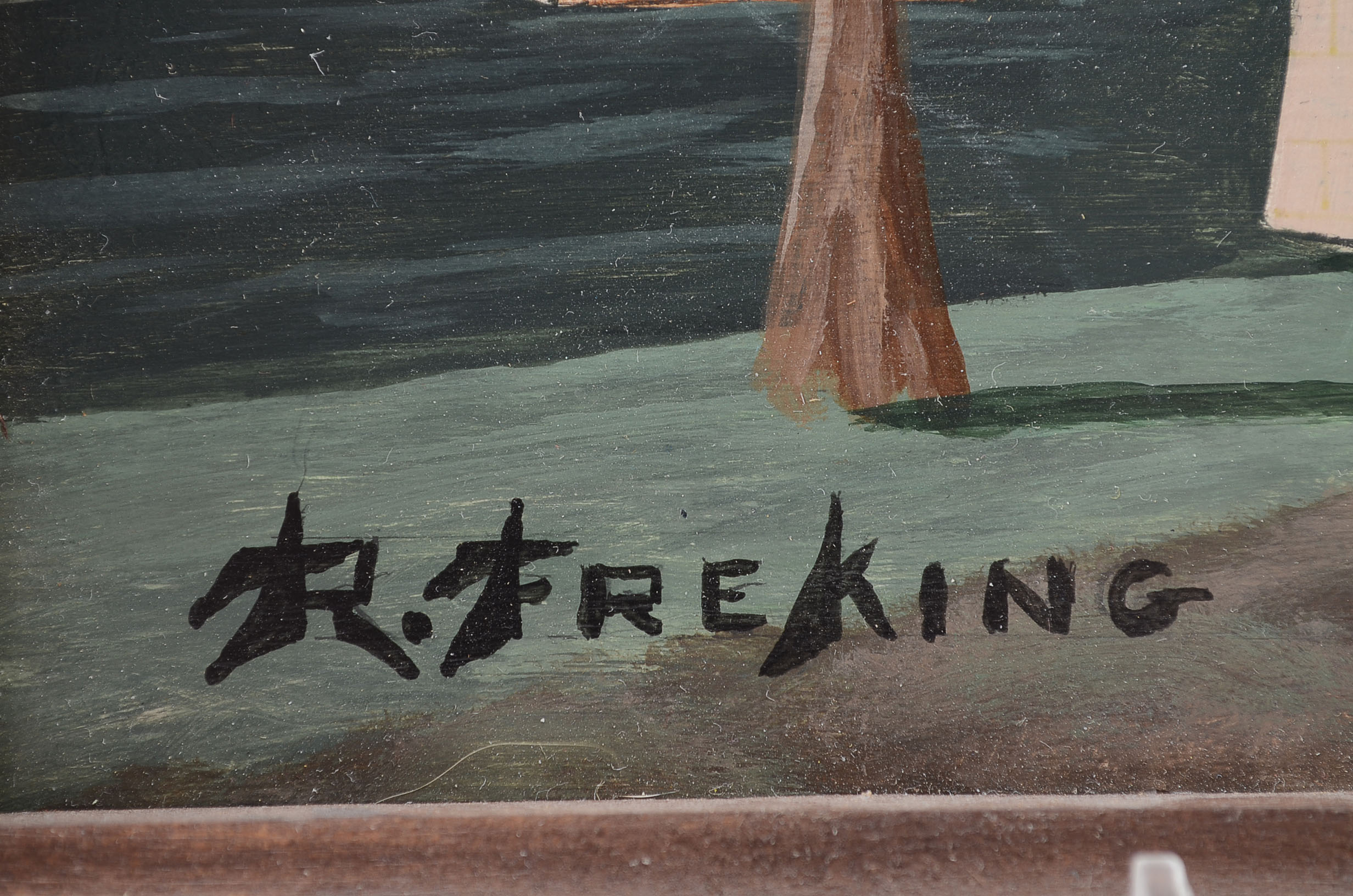 R. Freking Folk Art Painting