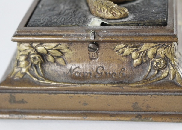 Vienna Bronze Bergman Nam Greb Mechanical Erotic Statue