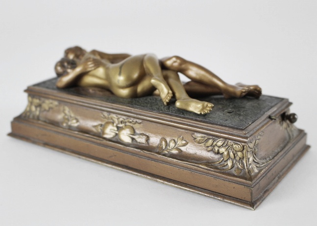 Vienna Bronze Bergman Nam Greb Mechanical Erotic Statue