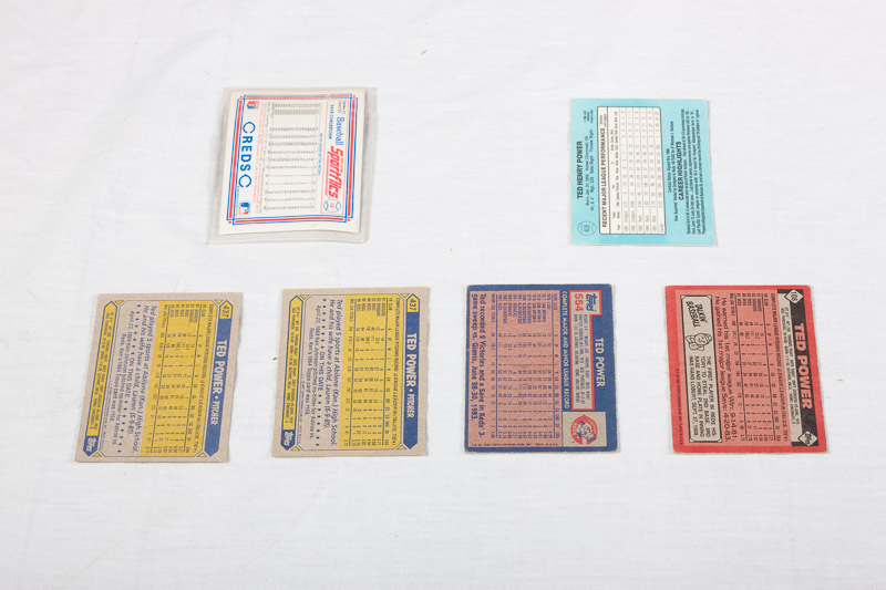 Ted Power Cincinnati Reds Baseball Cards