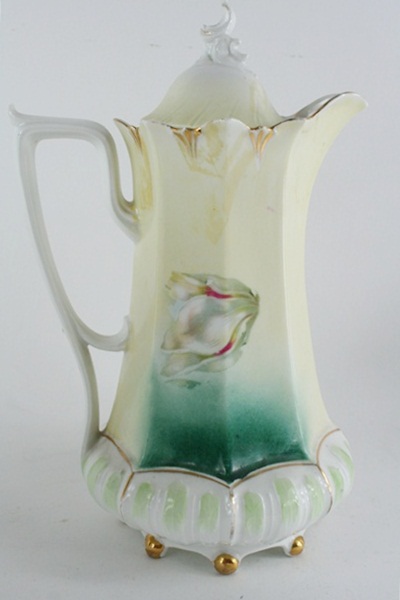 Trio of Hand Painted Tea Pots