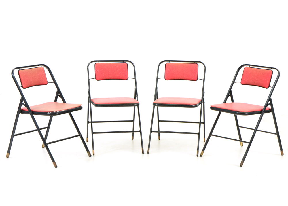 Four Samsonite Folding Chairs