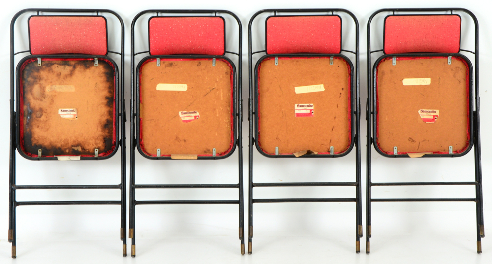Four Samsonite Folding Chairs