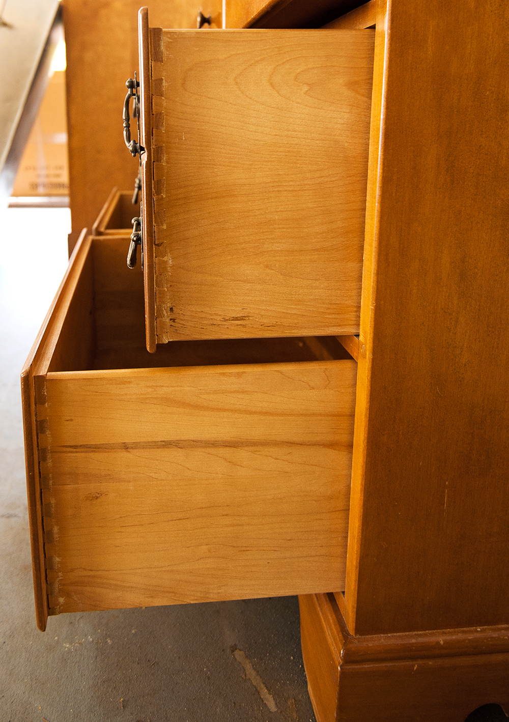 Vintage Ethan Allen Dresser and Wall Mirror