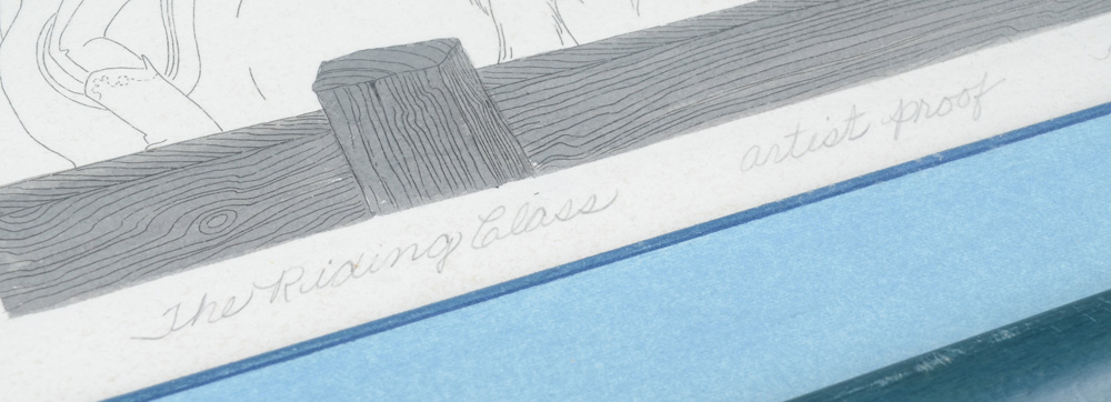 Yvonne Davis Hand Colored Artist's Proof Etching