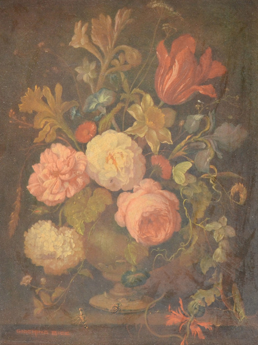 Two Giclee Prints of Floral Paintings by