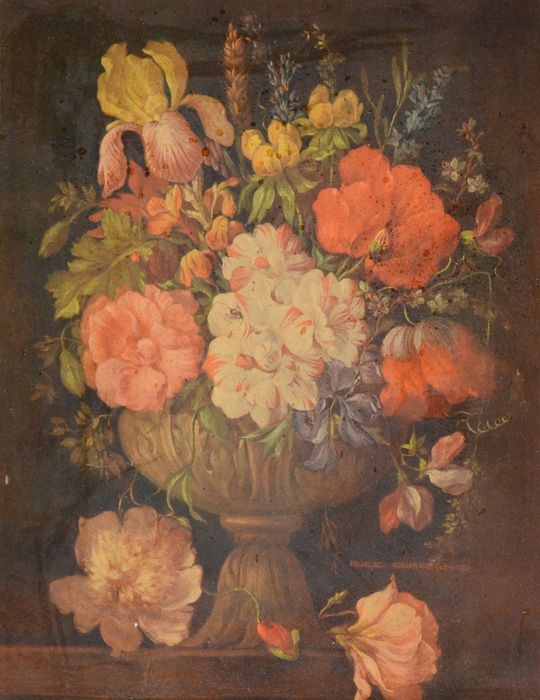 Two Giclee Prints of Floral Paintings by