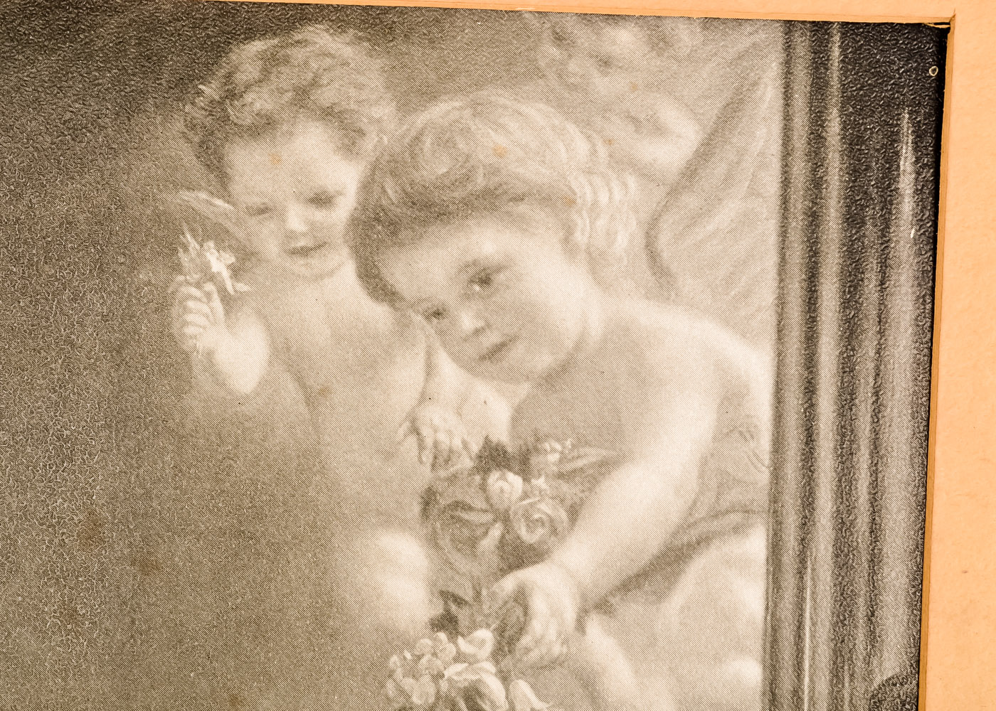 G. Naujok Offset Lithograph of "St. Cecilia" and Print of a Girl