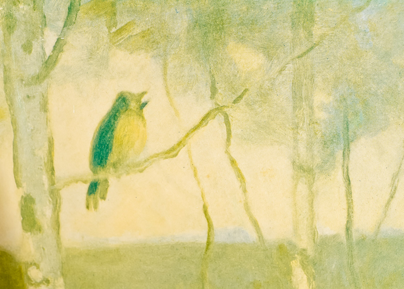 G. Naujok Offset Lithograph of "St. Cecilia" and Print of a Girl