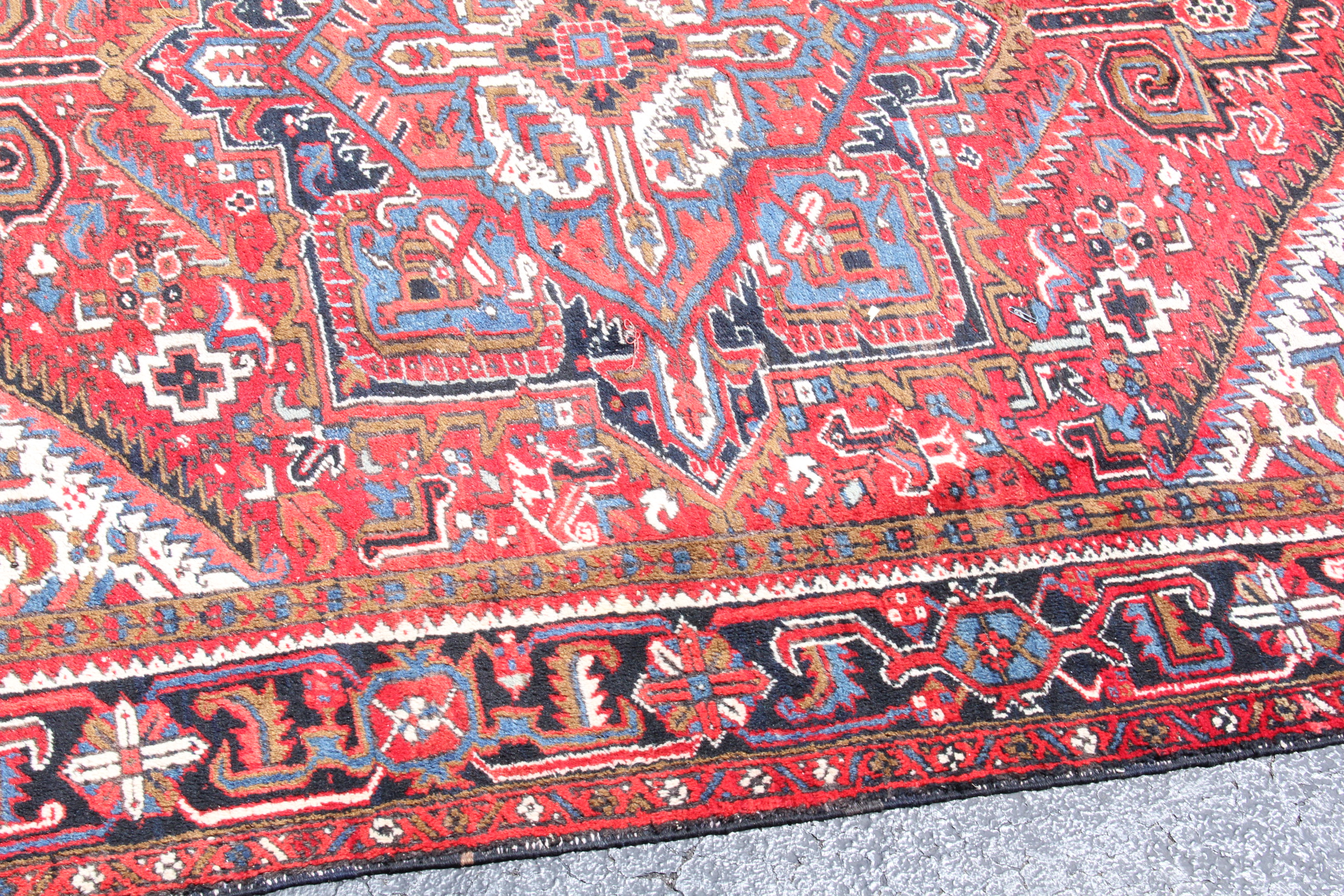 Hand-Knotted Heriz Style Rug