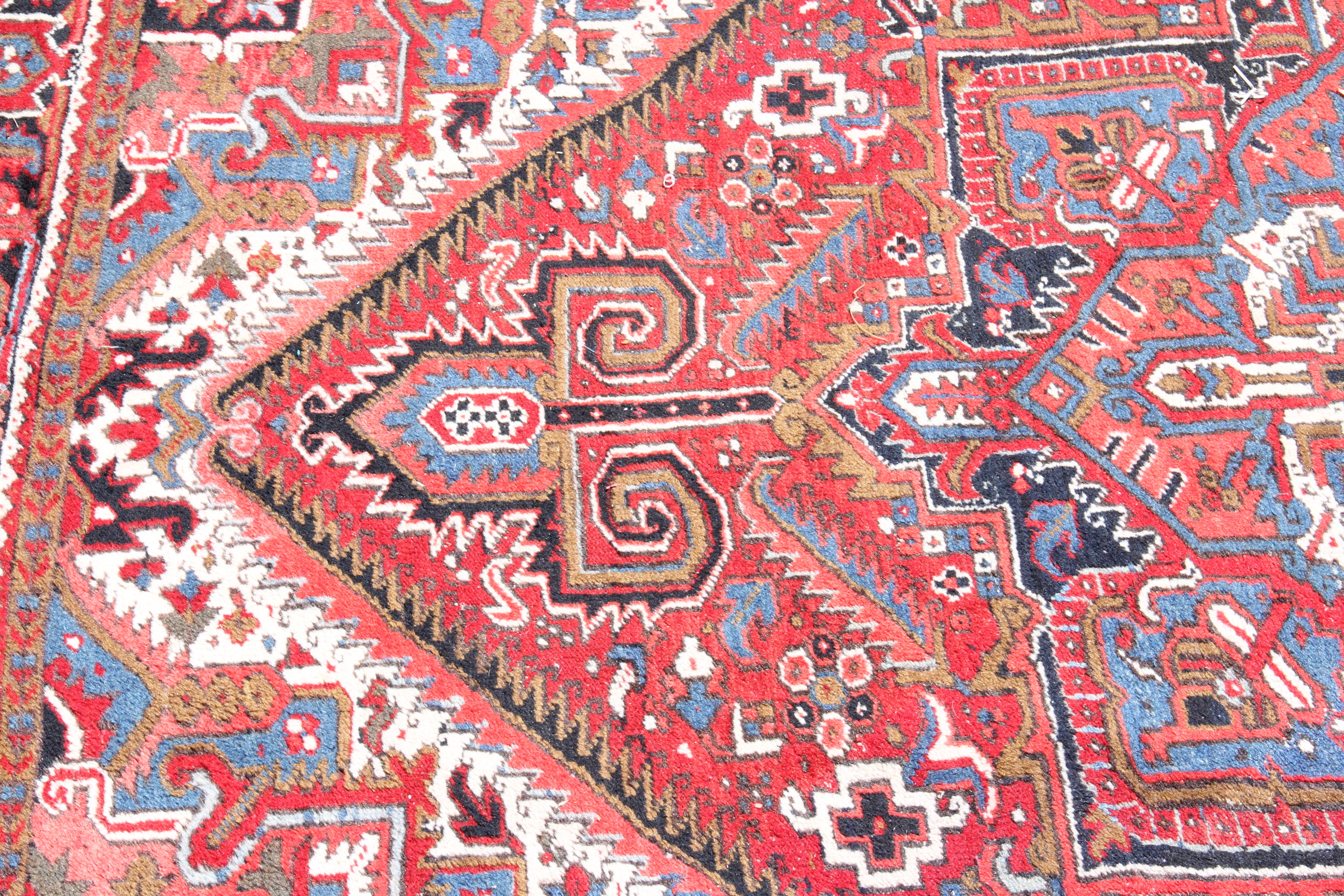Hand-Knotted Heriz Style Rug