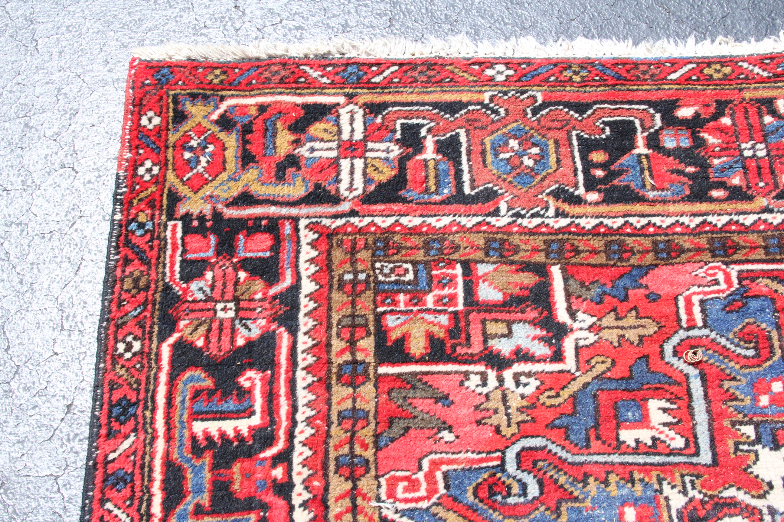 Hand-Knotted Heriz Style Rug